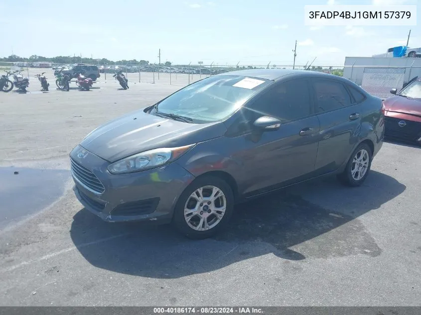 2016 Ford Fiesta Se VIN: 3FADP4BJ1GM157379 Lot: 40186174