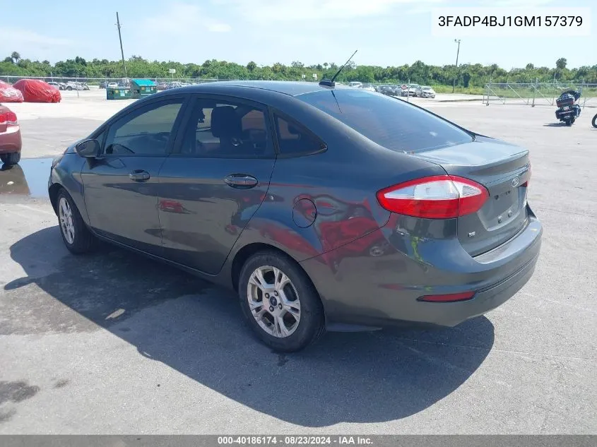 2016 Ford Fiesta Se VIN: 3FADP4BJ1GM157379 Lot: 40186174