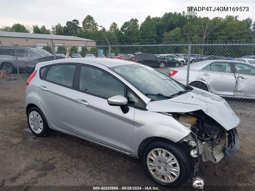 2016 Ford Fiesta S VIN: 3FADP4TJ4GM169573 Lot: 40203986