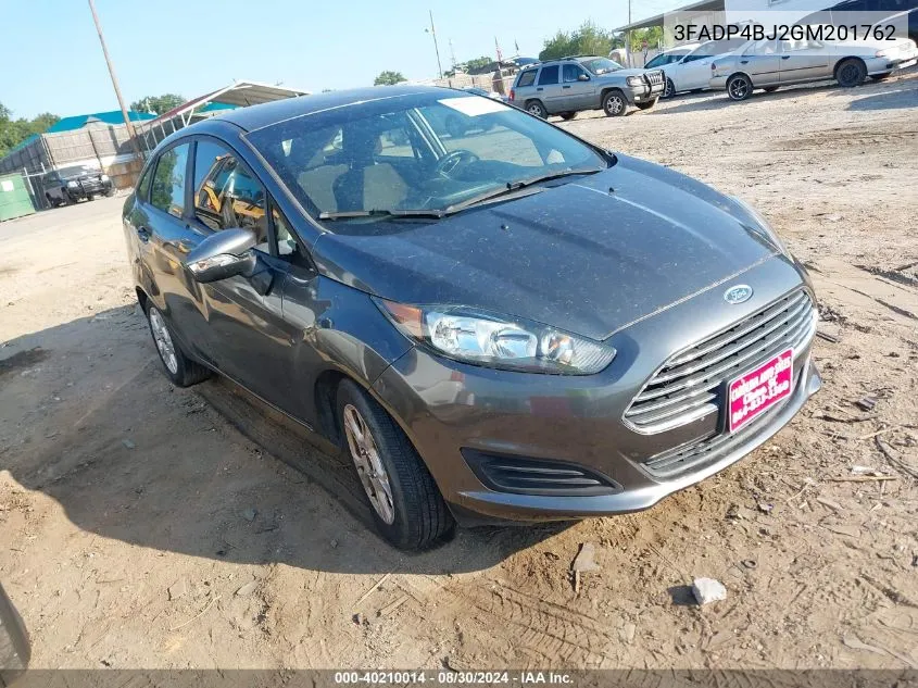 2016 Ford Fiesta Se VIN: 3FADP4BJ2GM201762 Lot: 40210014