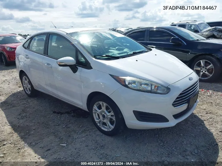 3FADP4BJ1GM184467 2016 Ford Fiesta Se