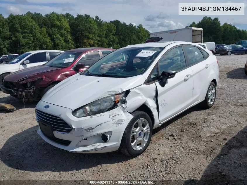 3FADP4BJ1GM184467 2016 Ford Fiesta Se