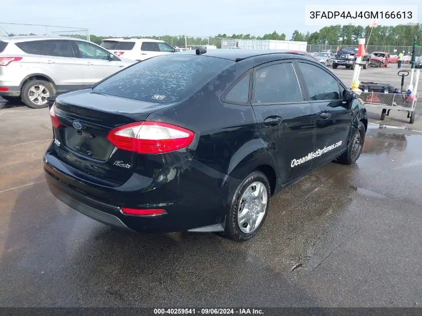 2016 Ford Fiesta S VIN: 3FADP4AJ4GM166613 Lot: 40259541