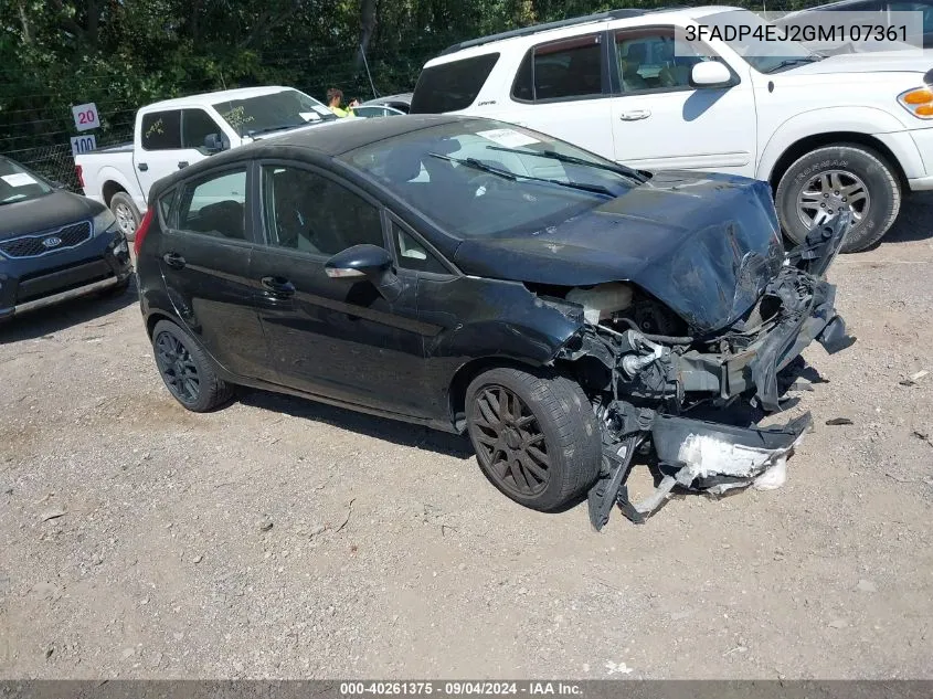 2016 Ford Fiesta Se VIN: 3FADP4EJ2GM107361 Lot: 40261375