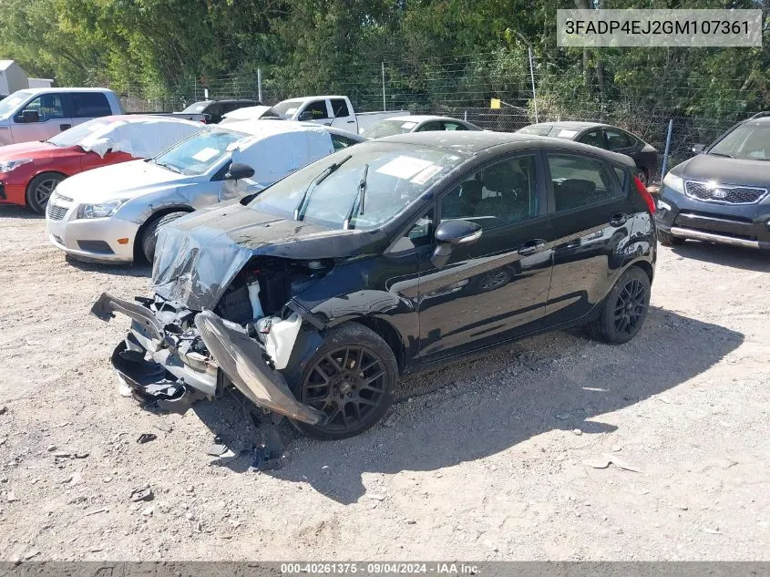 2016 Ford Fiesta Se VIN: 3FADP4EJ2GM107361 Lot: 40261375