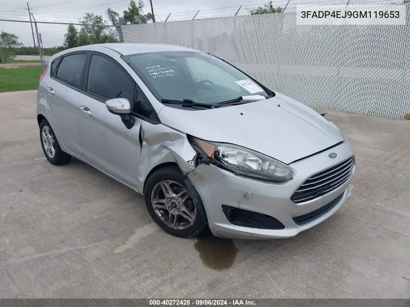 3FADP4EJ9GM119653 2016 Ford Fiesta Se