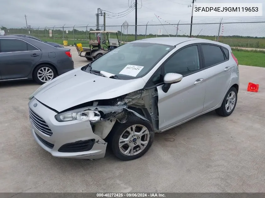 3FADP4EJ9GM119653 2016 Ford Fiesta Se