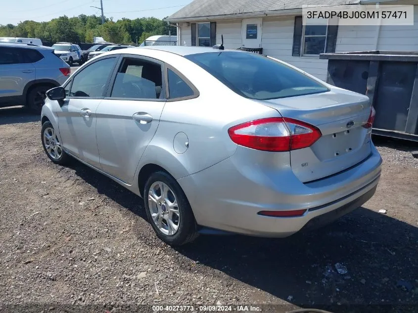 2016 Ford Fiesta Se VIN: 3FADP4BJ0GM157471 Lot: 40273773