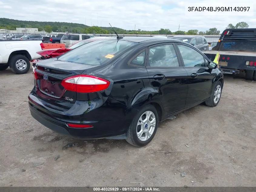 2016 Ford Fiesta Se VIN: 3FADP4BJ9GM143097 Lot: 40325929