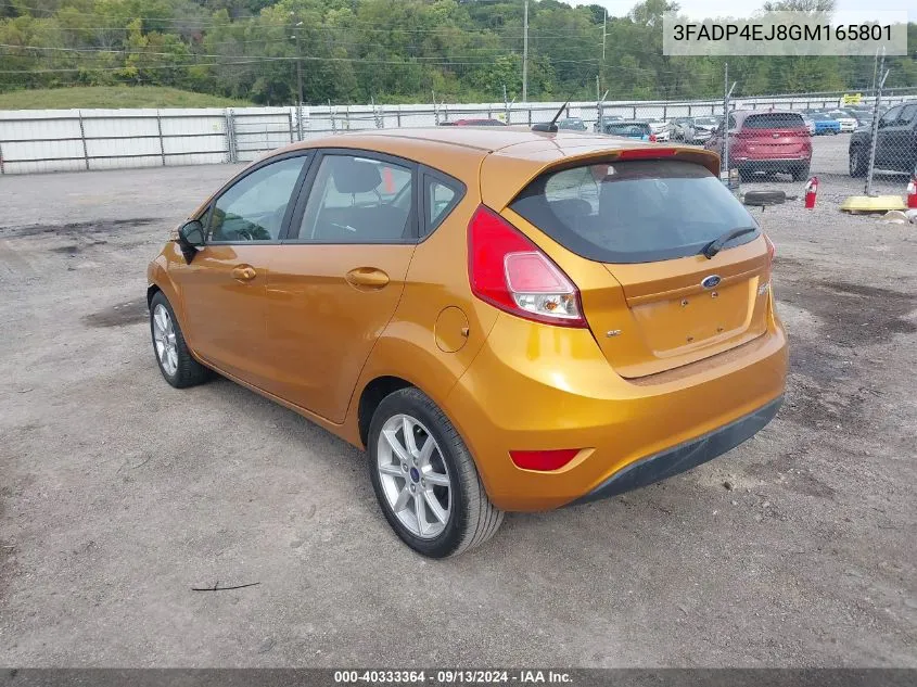 3FADP4EJ8GM165801 2016 Ford Fiesta Se