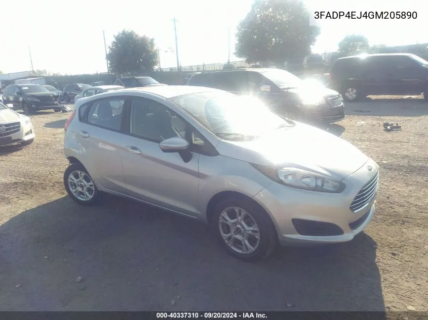 3FADP4EJ4GM205890 2016 Ford Fiesta Se