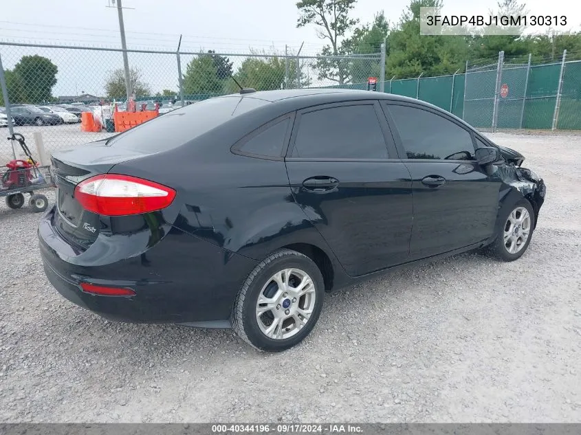 2016 Ford Fiesta Se VIN: 3FADP4BJ1GM130313 Lot: 40344196