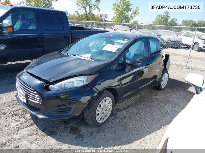 3FADP4AJ0GM173736 2016 Ford Fiesta S