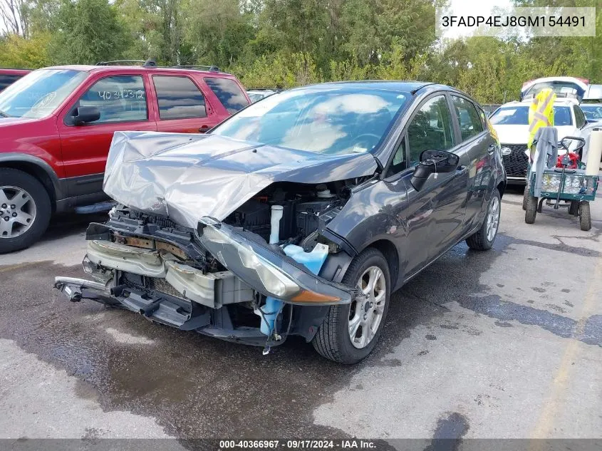 2016 Ford Fiesta Se VIN: 3FADP4EJ8GM154491 Lot: 40366967