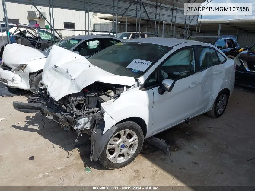 3FADP4BJ4GM107558 2016 Ford Fiesta Se