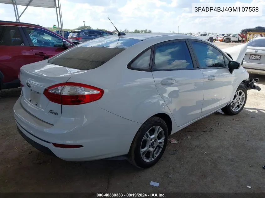 3FADP4BJ4GM107558 2016 Ford Fiesta Se