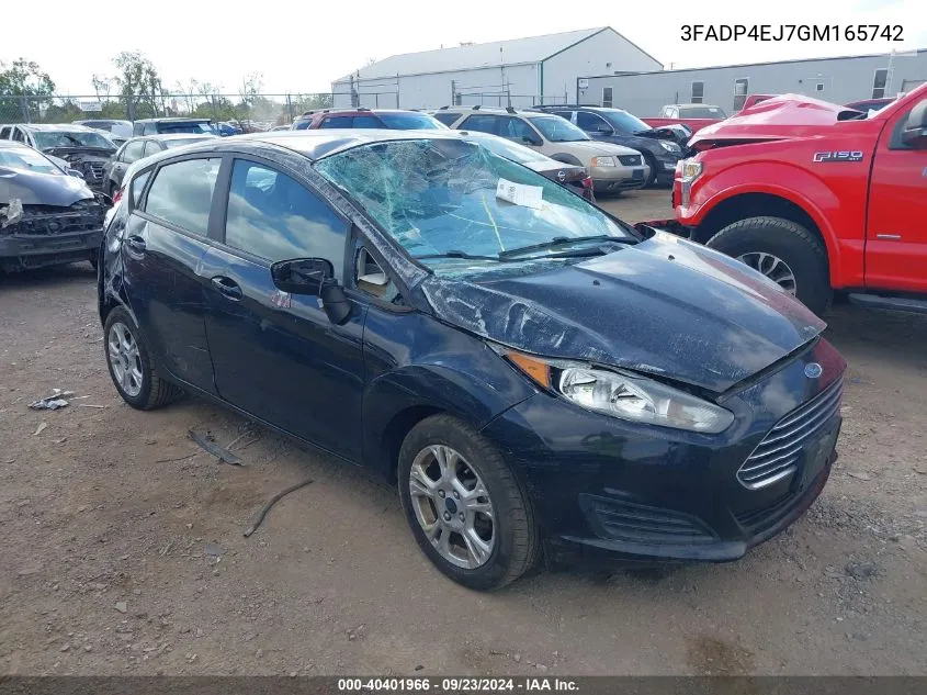 2016 Ford Fiesta Se VIN: 3FADP4EJ7GM165742 Lot: 40401966