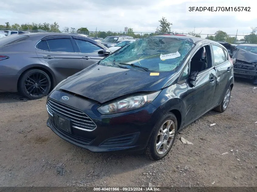 2016 Ford Fiesta Se VIN: 3FADP4EJ7GM165742 Lot: 40401966