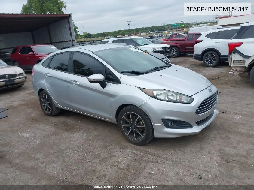 3FADP4BJ6GM154347 2016 Ford Fiesta Se