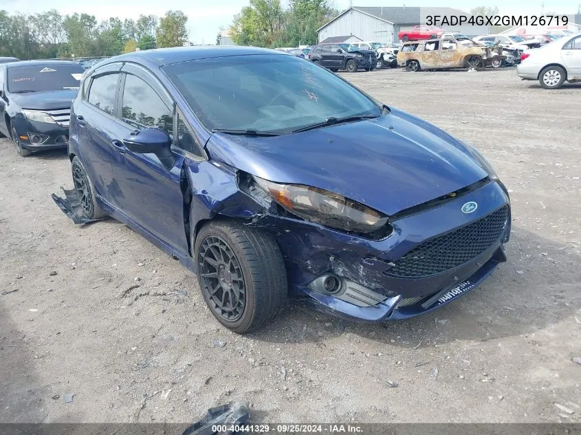 2016 Ford Fiesta St VIN: 3FADP4GX2GM126719 Lot: 40441329