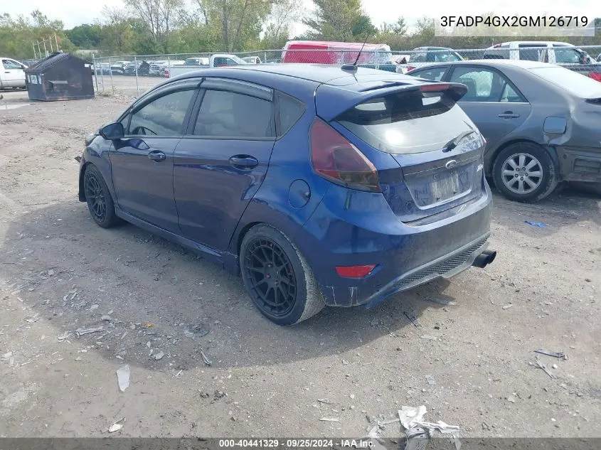 3FADP4GX2GM126719 2016 Ford Fiesta St