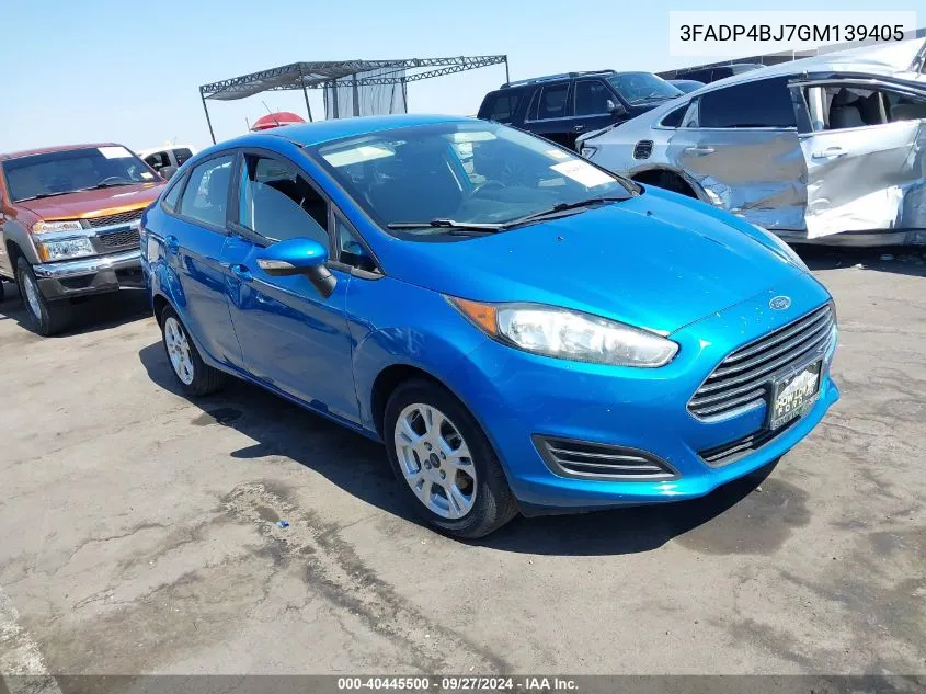 3FADP4BJ7GM139405 2016 Ford Fiesta Se