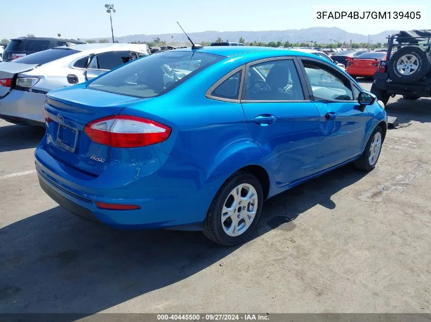 3FADP4BJ7GM139405 2016 Ford Fiesta Se