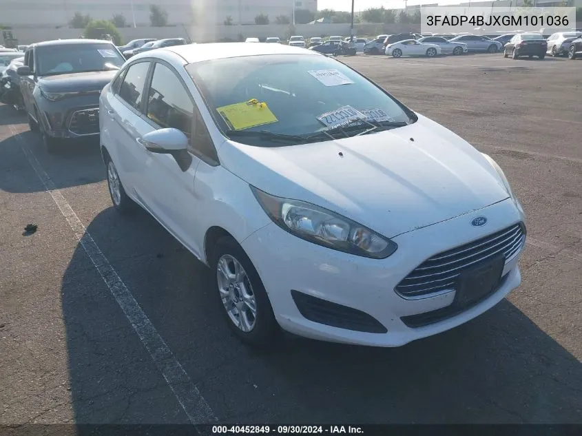 2016 Ford Fiesta Se VIN: 3FADP4BJXGM101036 Lot: 40452849