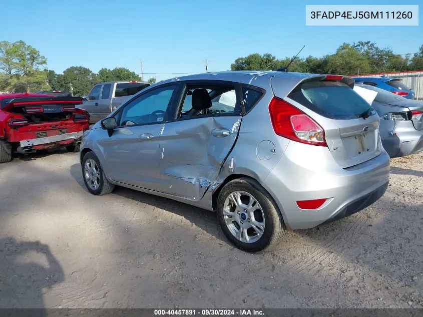 3FADP4EJ5GM111260 2016 Ford Fiesta Se