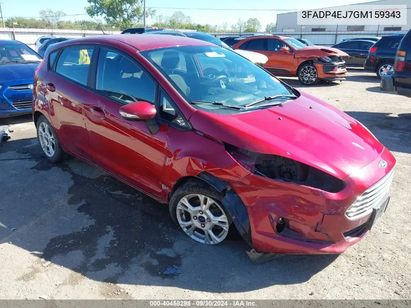 2016 Ford Fiesta Se VIN: 3FADP4EJ7GM159343 Lot: 40458298