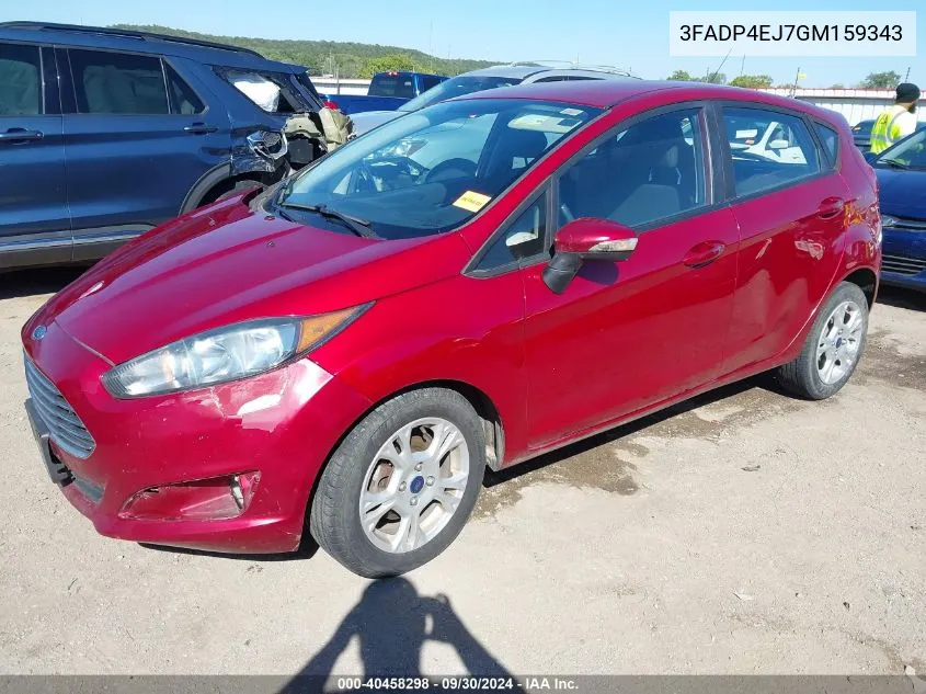 3FADP4EJ7GM159343 2016 Ford Fiesta Se