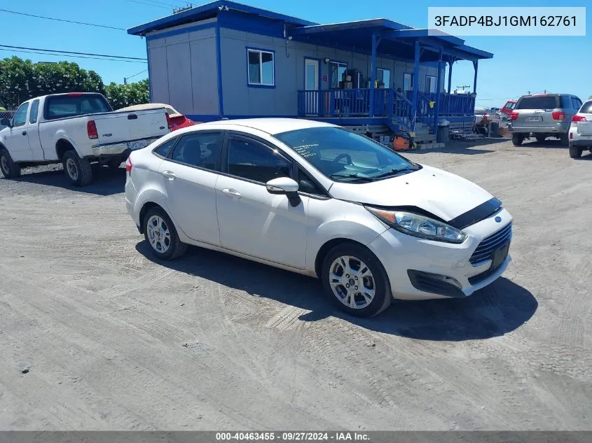 2016 Ford Fiesta Se VIN: 3FADP4BJ1GM162761 Lot: 40463455