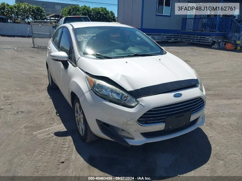 2016 Ford Fiesta Se VIN: 3FADP4BJ1GM162761 Lot: 40463455