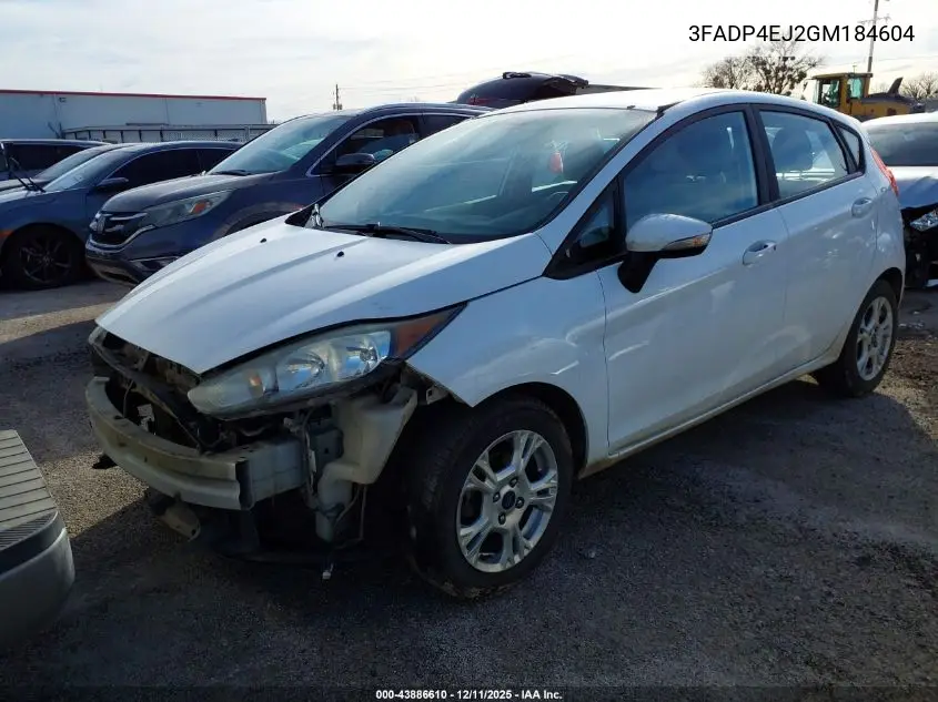 3FADP4EJ2GM184604 2016 Ford Fiesta Se