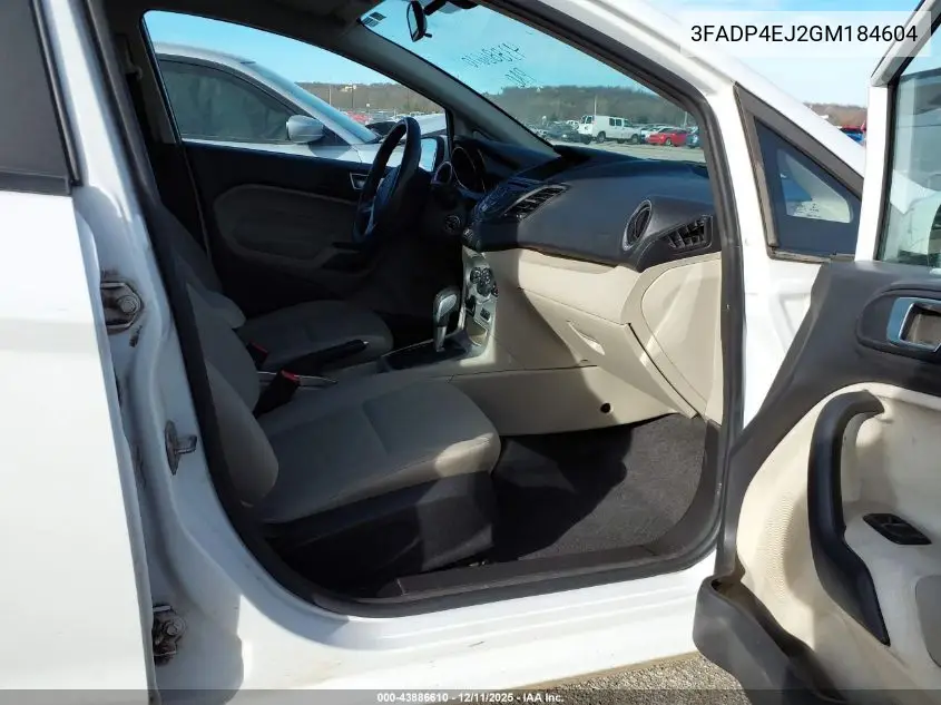 3FADP4EJ2GM184604 2016 Ford Fiesta Se
