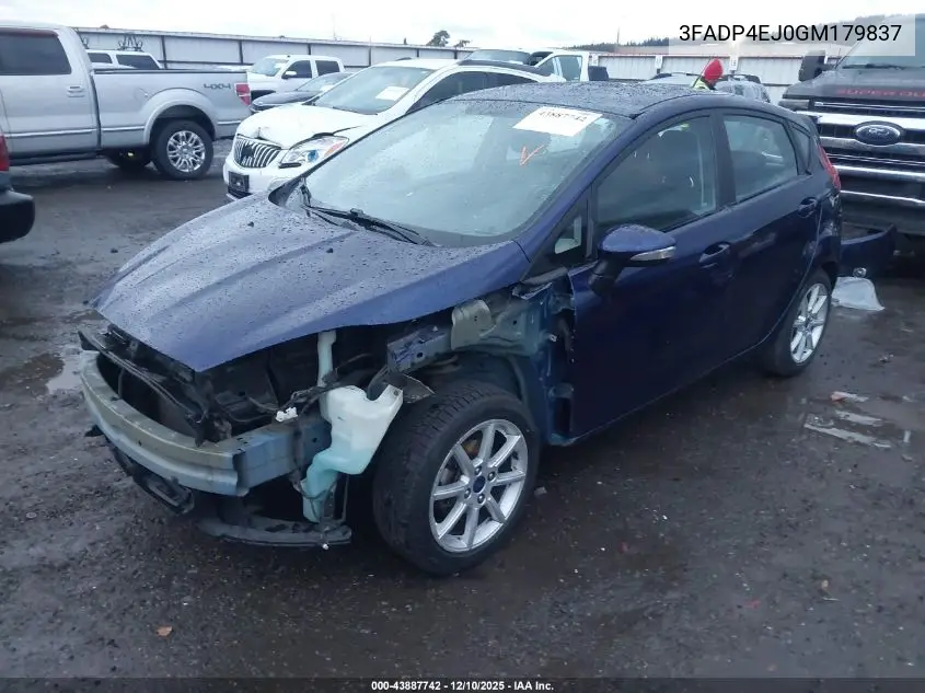 3FADP4EJ0GM179837 2016 Ford Fiesta Se