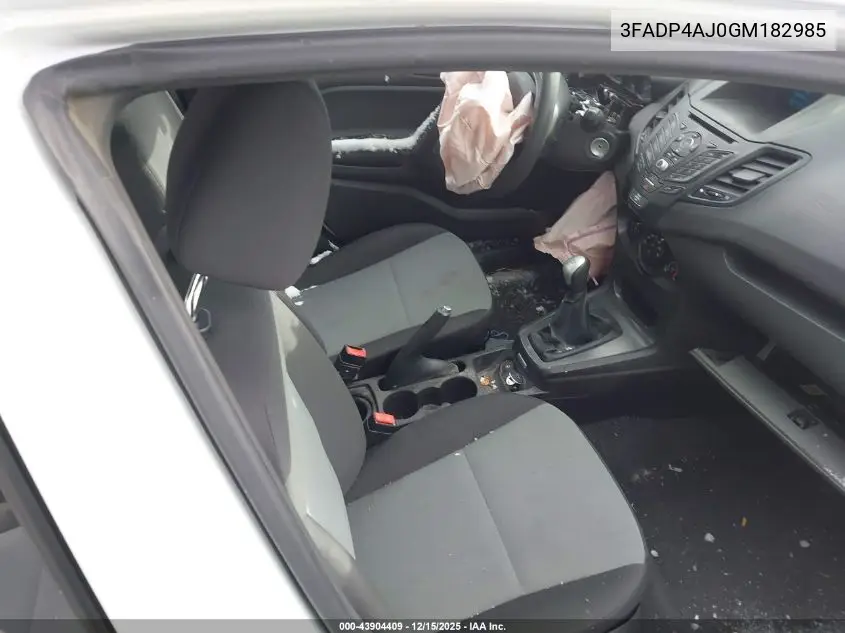 3FADP4AJ0GM182985 2016 Ford Fiesta S