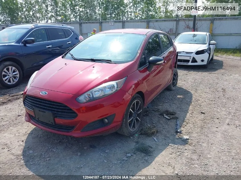 2017 Ford Fiesta VIN: 3FADP4EJ9HM116494 Lot: 12044187