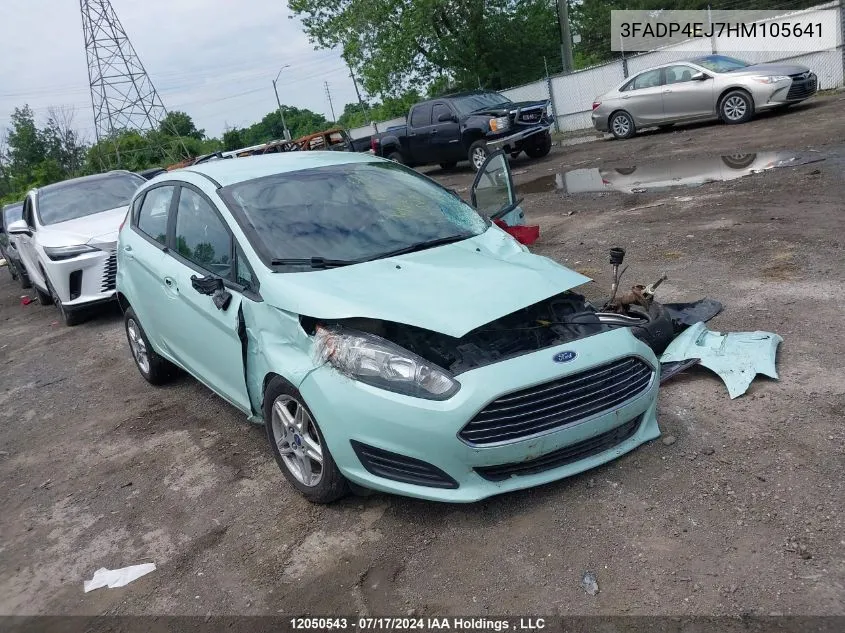 3FADP4EJ7HM105641 2017 Ford Fiesta Se