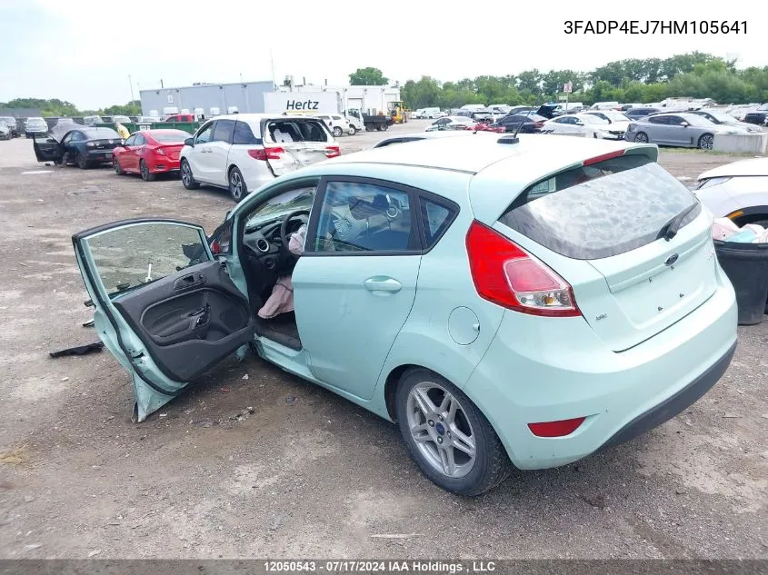 3FADP4EJ7HM105641 2017 Ford Fiesta Se