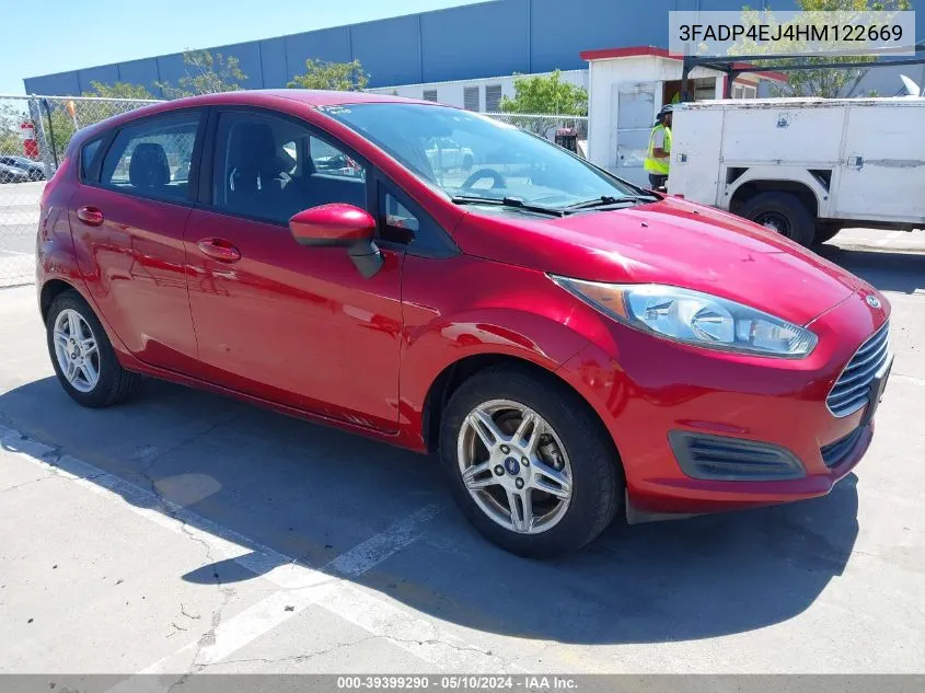 3FADP4EJ4HM122669 2017 Ford Fiesta Se