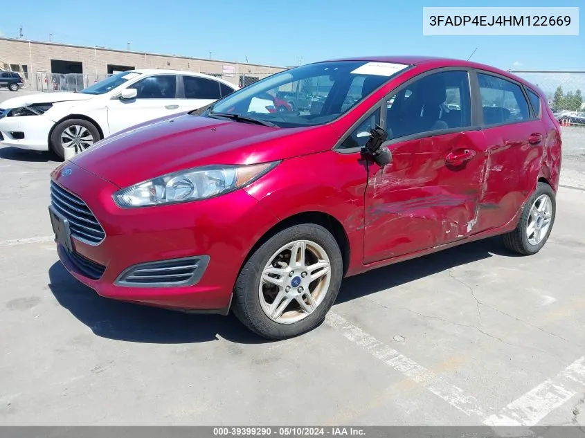 3FADP4EJ4HM122669 2017 Ford Fiesta Se