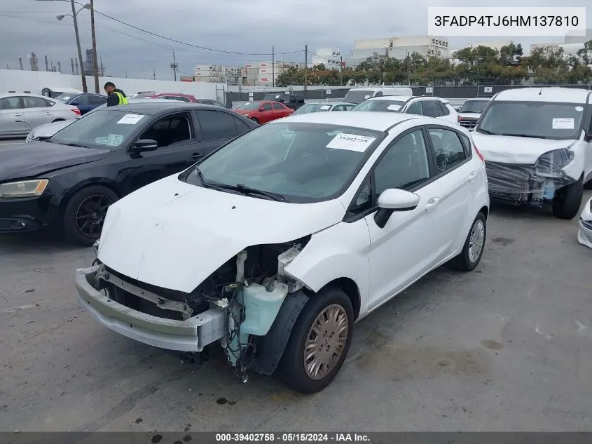 2017 Ford Fiesta S VIN: 3FADP4TJ6HM137810 Lot: 39402758