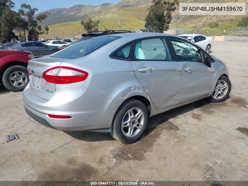 3FADP4BJ3HM159670 2017 Ford Fiesta Se