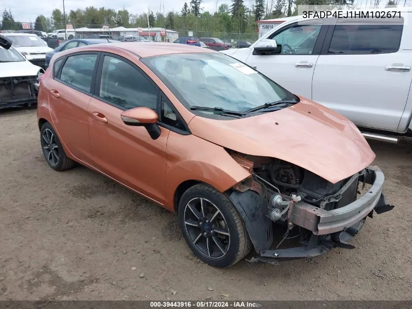 3FADP4EJ1HM102671 2017 Ford Fiesta Se