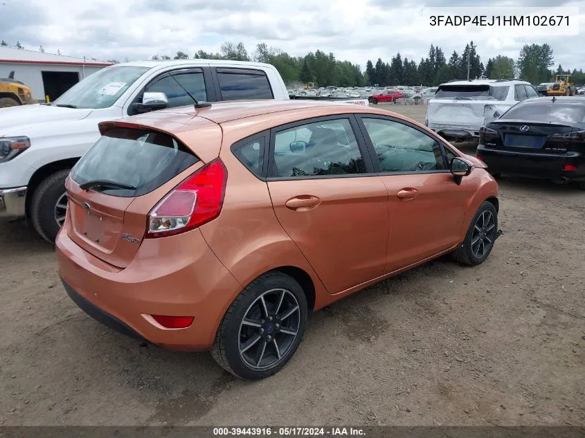 3FADP4EJ1HM102671 2017 Ford Fiesta Se