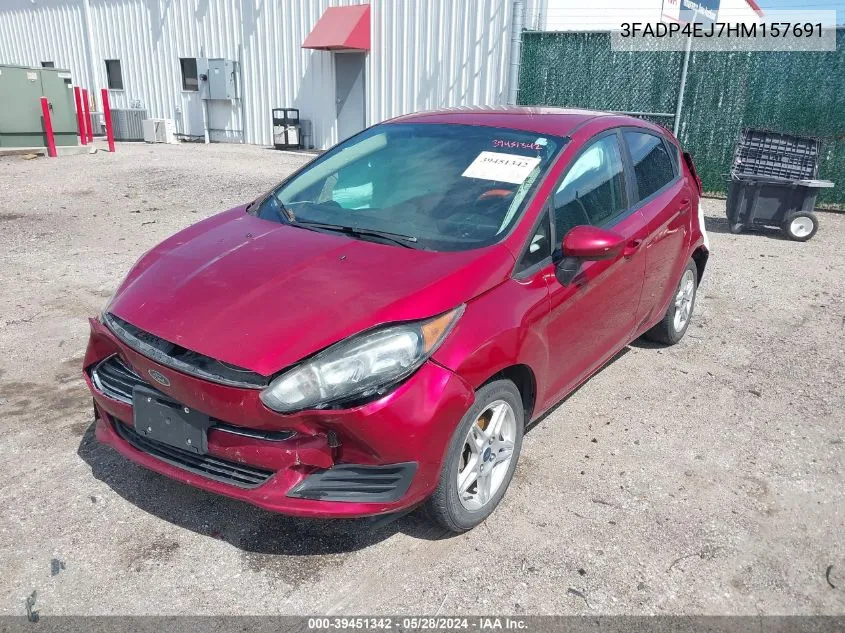 2017 Ford Fiesta Se VIN: 3FADP4EJ7HM157691 Lot: 39451342