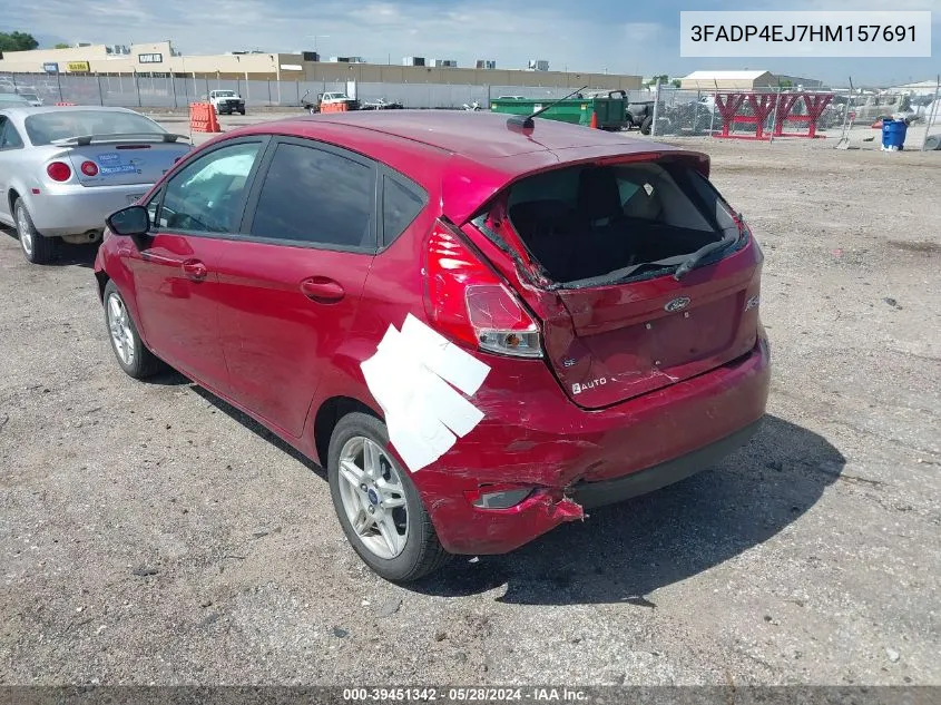 3FADP4EJ7HM157691 2017 Ford Fiesta Se