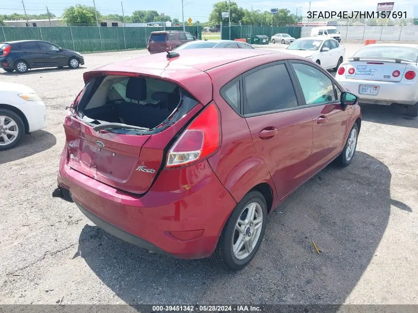 2017 Ford Fiesta Se VIN: 3FADP4EJ7HM157691 Lot: 39451342