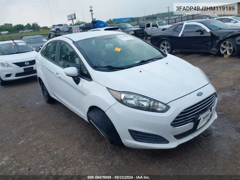 3FADP4BJ2HM119189 2017 Ford Fiesta Se